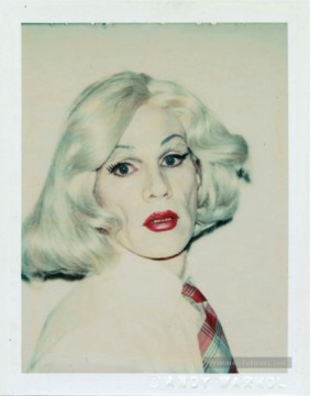  portrait - Autoportrait dans Drag 2 Andy Warhol